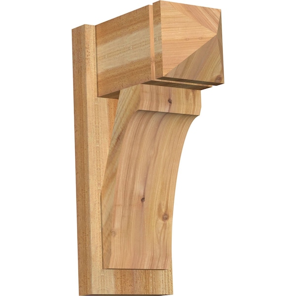 Ekena Millwork Legacy Arts & Crafts Rough Sawn Outlooker, Western Red Cedar, 8"W x 14"D x 22"H OUT08X14X22LEC03RWR - main